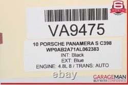 10-16 Porsche Panamera S 970 Steering Column Cover Blue with Tilt Adjust Switch