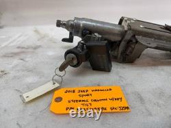 18 JEEP WRANGLER JK STEERING COLUMN TILT With KEY 10-18