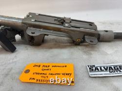 18 JEEP WRANGLER JK STEERING COLUMN TILT With KEY 10-18