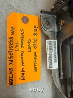 18 JEEP WRANGLER JK STEERING COLUMN TILT With KEY 10-18