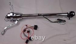 1955 Chevrolet chrome tilt steering column Nomad Belair column shift w adapters