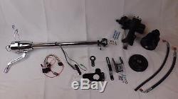 1956 Chevrolet power steering conversion with tilt steering column chrome