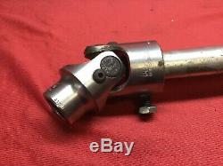 1966-1977 Ford Bronco Ididit Tilt Steering Column Black Powder Floor Shift