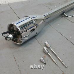 1966-67 Ford Fairlane Comet Chrome Floor Shift Tilt Steering Column No Key 1 DD