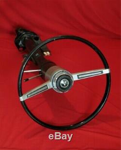 1968 MOPAR TILT TELESCOPIC STEERING COLUMN & WHEEL Floor Shift Chrysler