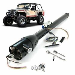 1976-1986 Jeep CJ5 CJ7 Wrangler Black 32 Keyed Tilt Floor Shift Steering Column