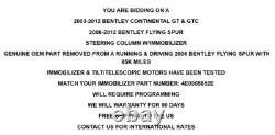 2003-2012 Bentley Flying Spur GT GTC Steering Column Bare WithWarranty OEM Tested