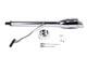 28 Chrome Tilt Street Rod Floor Shift Steering Column Withwheel Adapter No Key