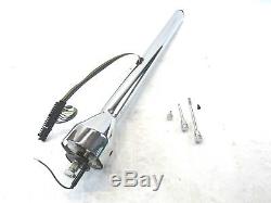 28 Straight Street/Hot Rod Non-Tilt Chrome Steering Column BPS-1041