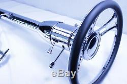 28 Street Hot Rod Chrome Tilt Steering Column Floor Shift With Independent Wheel