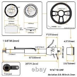 28'' Tilt AT Automatic Collapsible Steering Column GM Universal + Steering Wheel
