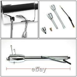 30 Chrome Manual (Floor Shift) Tilt Steering Column For 55-59 Chevy GM Hot Rod