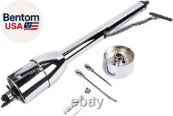 30'' Chrome Tilt Steering Column Floor Shift Replacement for Chevy GM WithAdapter