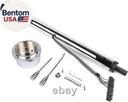 30'' Chrome Tilt Steering Column Floor Shift Replacement for Chevy GM WithAdapter
