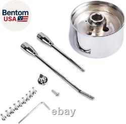 30'' Chrome Tilt Steering Column Floor Shift Replacement for Chevy GM WithAdapter