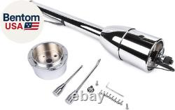 30'' Chrome Tilt Steering Column Floor Shift Replacement for Chevy GM WithAdapter
