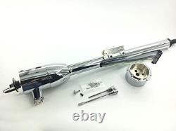 30 Floor Shift Tilt Steering Column WithIgnition Keys & Steering Wheel Adapter