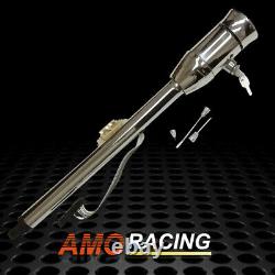 30'' Manual Tilt Steering Column With Key and Wheel Adapter Chrome