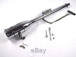 30'' Manual Tilt Steering Column With Key and Wheel Adapter Chrome BPS-1022