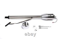 30 Polished Finished Tilt Manual Steering Column with 9 Hole Wheel Adapter No