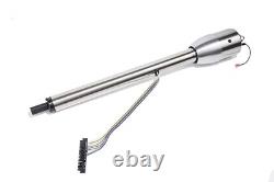 30 Polished Finished Tilt Manual Steering Column with 9 Hole Wheel Adapter No