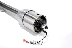 30 Polished Finished Tilt Manual Steering Column with 9 Hole Wheel Adapter No