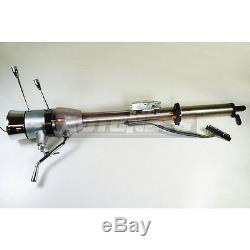 30 Raw stainless Automatic Shift Tilt Steering Column W Ignition Key Hot Rod GM
