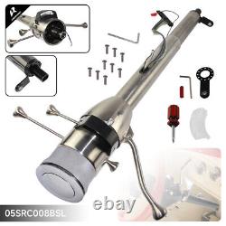 30'' Tilt AT Automatic Collapsible Steering Column GM Universal withAdapter Silver