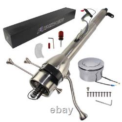 30'' Tilt AT Automatic Collapsible Steering Column GM Universal withAdapter Silver