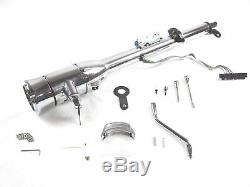 30 Tilt Steering Column Automatic With Key & Wheel Adapter Chrome BPS-1016