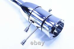 32 Chrome Floor Shift Manual Tilt Steering Column With9 hole Adaptor Hot Rod