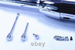 32 Chrome Floor Shift Manual Tilt Steering Column With9 hole Adaptor Hot Rod