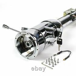 32 Floor Shift Tilt Steering Column With Ignition Keys & Steering Wheel Adapter