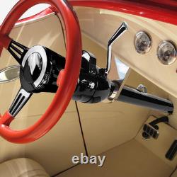 32 Hot Rod Tilt Steering Column Shifter for Chevy GM 55-59, Black Finish