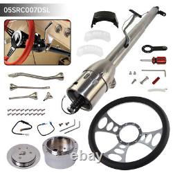 32''Inch LR Tilt MT Manual Style 5 position Steering Column+9 Bolt SteeringWheel