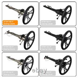 32''Inch LR Tilt MT Manual Style 5 position Steering Column+9 Bolt SteeringWheel