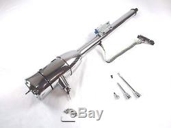 32'' Manual Tilt Steering Column With Key and Wheel Adapter Chrome BPS-1024