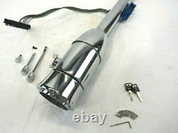 32'' Manual Tilt Steering Column With Key and Wheel Adapter Chrome BPS-1024