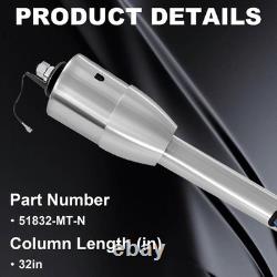 32 Polished Manual Tilt Steering Column with 9 Hole Wheel Adapter 51832-MT-N