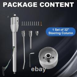 32 Polished Manual Tilt Steering Column with 9 Hole Wheel Adapter 51832-MT-N