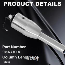 32 Polished Manual Tilt Steering Column with 9 Hole Wheel Adapter 51832-MT-N