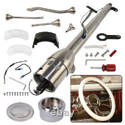 32'' Tilt AT Automatic Collapsible Steering Column GM Universal withAdapter Silver