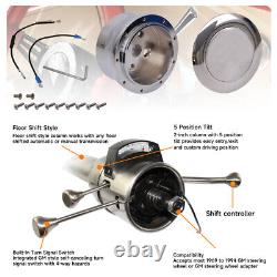 32'' Tilt AT Automatic Collapsible Steering Column GM Universal withAdapter Silver