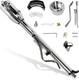 33 Inch Tilt Steering Column Withkey, 9 Holes Chrome Automatic Shift Gm Style Ste