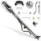 33 Inch Tilt Steering Column Withkey, 9 Holes Chrome Automatic Shift Gm Style Ste