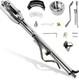 33 Inch Tilt Steering Column Withkey, 9 Holes Chrome Automatic Shift Gm Style Ste