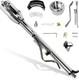 33 Inch Tilt Steering Column Withkey, 9 Holes Chrome Automatic Shift Gm Style Ste