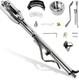 33 Inch Tilt Steering Column Withkey, 9 Holes Chrome Automatic Shift Gm Style Ste