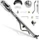 33 Inch Tilt Steering Column Withkey, 9 Holes Chrome Automatic Shift Gm Style Ste