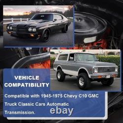 33 Inch Tilt Steering Column WithKey, 9 Holes Chrome Automatic Shift GM Style Ste